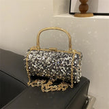 Lkblock Hot Selling Trend Chain Sequin Fashionable High-quality Women's Shoulder Bag 2024 New Casual Women's Crossbody Bag Handbag