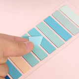 Lkblock Colorful Transparent Sticky Notes Self -Adhesive Book Marker Stickers Annotation Tabs Paper Stationery School Office Supplies