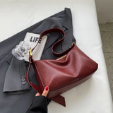 Lkblock Retro Soft Leather Tote Bag for Women 2024 New Simple Versatile Large Capacity Single Shoulder Crossbody Bags Commute Handbags