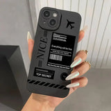 Lkblock Travel-nspired Airplane Route Desian Phone Case For iPhone 15 14 13 12 11 16 Pro Max Mini 7 8 15 16 Plus X XR XS SE2 Soft Cover