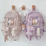 Multi Pockets Transparent Backpack