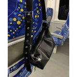 Lkblock Punk Women Shoulder Bags Fashion New Trend Moto Style Crossbody Bolsa Feminina Individuality Street Messenger Bag