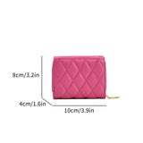 Lkblock New Fashion Cute Ladies Three Fold Small Wallets Leisure Travel Coin Purses Women PU Leather Multi Card Wallet