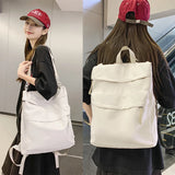 Lkblock Backpacks College Shoulder Bag Travel For Teenage Girls Nylon Unisex Fashion School Bags Female Student Men Cool Women