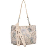 Lkblock Elegant Tote Bags for Women Floral Embroidery Casual Handbag Large Capacity Gentle Lady Fashion Shopping Shoulde