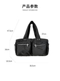 Lkblock Large Capacity Casual Travel Underarm Bag Simple Designer Shoulder Bags Luxury High Quality Nylon New Handbags Work Versatile