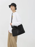 Lkblock Fashion Brand Messenger Bag Male Ins Large Capacity Student Shoulder Bag Couple Tote Bag Sports Shoulder Bag Simple Handbag