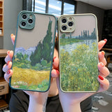 Lkblock Art Van Gogh Oil Painting For iphone 16 7 8 15 Plus SE 2020 X XR XS 14 11 12 13 Pro Max Mini Phone Case Shockproof Back Cover