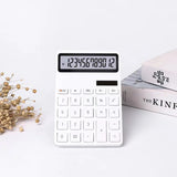 Lkblock Solar Calculator with Dual Power Supply, 12 Digits, Electronic Calculator, Home, Office, School, Financial, accounting Tools