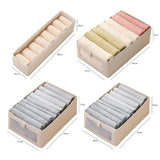 Lkblock Visible Wardrobe Storage Organizers Cabinet Drawer Clothes Storage Box for T-Shirts Jeans Underwear Pants Organizer Box