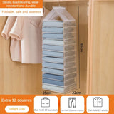 Lkblock Clear Plastic Storage Bag for Clothes - Foldable Drawer Organizer for Closet