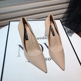 Lkblock Shoes for Woman Black on Heeled Women's Summer Footwear Clear Office Transparent High Heels Pointed Toe Pumps Korean Style