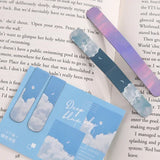 Lkblock 2pcs/set Fantasy Clouds Sun Moon Magnetic Bookmarks Students Book Page Holder Reading Items Korean Stationery Office Supplies