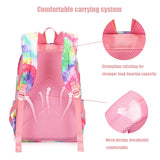 Lkblock 2024 New Cute School Backpack For Girls Cute Kids School Book Bags with Lunch Box Pencil Bag Pendant Casual Daypacks