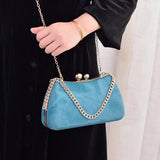 Lkblock Ladies Glitter Shoulder Bag Dinner Bag Luxury Brand Evening Bag Party Banquet Wedding Clutches Handbag Chain