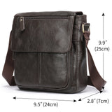 Lkblock Fashion New Genuine Leather Men Handbags Men's Leather Shoulder Bag Casual Office Messenger Bags Fashion Crossbody Bag