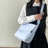 Lkblock Casual Messenger Bag Women Korean Fashion Crossbody Bags Collage Student Shoulder Bag Women School Bags Teenage Girls Bolso Sac