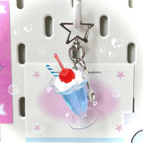 Lkblock Cute Ice Cream Star Keychain for Phone Case Simulated Food Fruit Dessert Cake Cup Key Chain Bag Pendant Gift for Women Girls