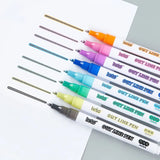 Lkblock Double Line Contour Pen, 8 Color Suit, DIY Dream Fluorescent Pen, Children's greeting Card, Birthday, graffiti, Metal Border