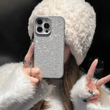 Lkblock Luxury  Glitter Clear Phone Case For iPhone15Pro Max 11 12 13 14 Plus Flash Drill TPU Transparent Camera Protection Cases Cover