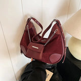 Lkblock Korean Version of Simple Large-capacity Bag Women's 2024 Winter New Fashion Trend Tote Bag Casual Temperament Shoulder Bag