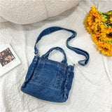 Lkblock Women Denim Handbag Shoulder Lady Crossbody Bag Tote Messenger Satchel Purse New