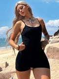 Lkblock Woman Clothing Sleeveless Black Short Jumpsuits Y2K Streetwear Fashion Casual Backless High Waist Bodysuits Summer Overalls 2024