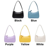 Lkblock Bag Women Retro Handbag PU Leather Shoulder Totes Underarm Vintage Top Handle Bag Female Small Subaxillary Bags Clutch