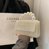 Lkblock Chic Everyday Pearl Weave Tote Bags