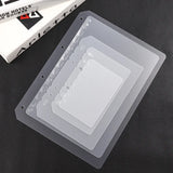 Lkblock A5 A6 A7 B5 A4 Loose-leaf Divider And Baffle PP Transparent Matte Loose-leaf Universal Notebook Divider Accessories