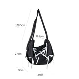 Lkblock 2024 Spring New Sweet Fresh Crossbody Bag Niche Cute Bow Girl Shoulder Bag Lightweight Large Capacity Soft Dumpling dumplings Bag