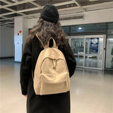 Lkblock Fashion Backpack Canvas Women Backpack Anti-theft Shoulder Bag New School Bag For Teenager Girls School Backapck Female