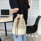 Lkblock New Hot Selling 2024 Fashion Women's Bag High Quality Bohemian Style Hollow Weaving Crossbody Bag Unique Design Commuter Bag