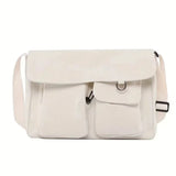 Lkblock Female Crossbody Bag Small Daisy Cute Versatile Modern Minimalism Large Capacity Students Canvas Women One Shoulder Bag