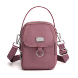 Lkblock Women's Single Shoulder Bag Fashion Bags High Quality Durable Fabric Female Mini Handbag Phone Pack Zipper Cross-body Backpack