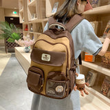 Lkblock Fashion Girls Cute Design Bookbag Student Kawaii Shoulder Bag Travel Rucksack Women Laptop Mochila Teens Schoolbag Backpack