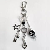 Lkblock handmade 8 ball Keychain Bag Charm Aestheti