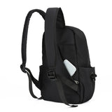 Lkblock Man Canvas Designer Waterproof Sports Travel Male Backpacks Mini Men's Backpack Fashion Small Black Shoulder School Bag