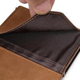 Lkblock New PU Leather Men Wallet Rfid Anti-magnetic Credit Cards Holder with Organizer Coin Pocket & Money Clips Purse