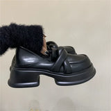 Lkblock Green Luxury Leather Casual Black Women's Summer Footwear Platform Shoes For Woman Loafers On Sale Trend Offer High Quality