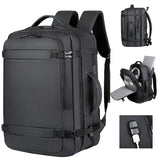 Lkblock New 45 Large-Capacity Business Travel Shoulder Bag Expandable Multifunctional USB Charging Men's Waterproof Backpacks