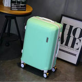 Lkblock ABS+PC luggage set travel suitcase on wheels Trolley luggage carry on cabin suitcase Women bag Rolling luggage spinner wheel