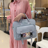 Lkblock ins Japanese itabag Women New 2024 Jelly Bag Student Backpack School Bags Tote Handbags Shoulder Bag Crossbody Bags Women JK bag