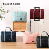 Lkblock 2 Pack Foldable Travel Duffel Bag for Airlines Carry on Bag Weekender Overnight Hospital Tote Bag Gym Duffel Bag Women Men