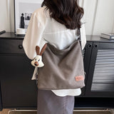 Lkblock Multifunction Canvas Bags Women Shoulder Handbag Casual Fashion Crossbody Bag for Female Big Capacity Tote Double Shoulder Bolsa