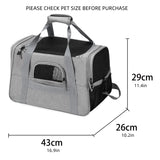 Lkblock Dog Cat Carrier Bag for Small Medium Pet up to 15 Lbs, Airline Approved Carrier Soft Sided, Collapsible Travel Puppy Carrier