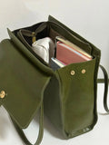 Lkblock Green Vintage Handbags Women High Street Pu Leather Large Capacity Casual Shoulder Tote Bag Female Y2k Handbag Aesthetic
