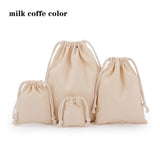 Lkblock Drawstring bag Cotton Storage organizer Tote Portable Handbags Grocery Shopping Shoulder bags Canvas foldable Travel Storage Bag