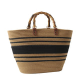 Lkblock Straw Beach Handbags For Women Designer Luxury Crochet Bags Bohemia Style Raffia Rattan Large Capacity Shopper Totes