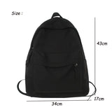 Lkblock Simple Pattern Woman School Backpack Man College Student Travel Rucksack A4 Book Schoolbag For Teenage Girl Boy New Mochila